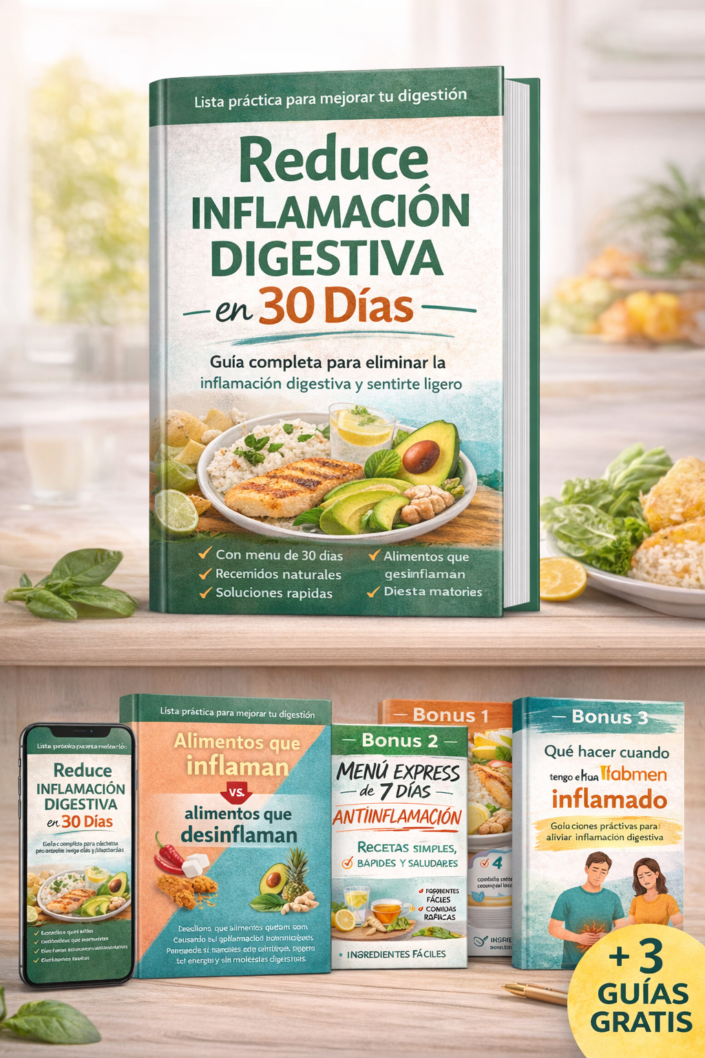 Guía Reduce Inflamación en 30 días + 3BONOS